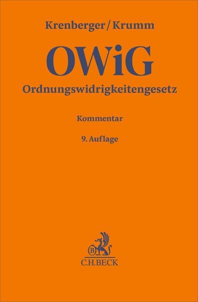 Produktbild: Ordnungswidrigkeitengesetz. OWiG