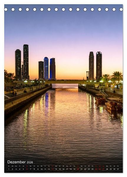 Produktbild: Vereinigte Arabische Emirate - St&auml;dte Highlights (Tischkalender 2026 DIN A5 hoch), CALVENDO Monatskalender