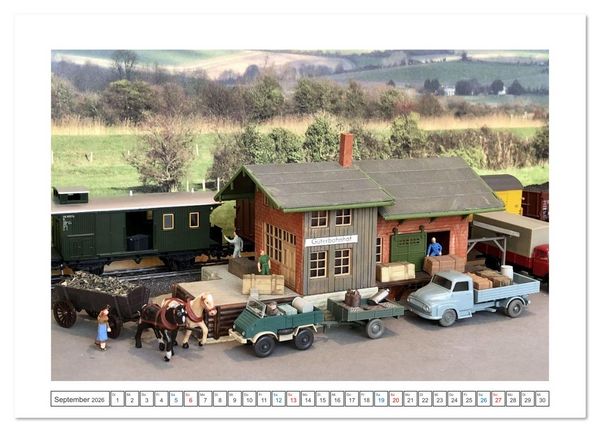 Produktbild: Architektur in Miniatur (hochwertiger Premium Wandkalender 2026 DIN A2 quer), Kunstdruck in Hochglanz