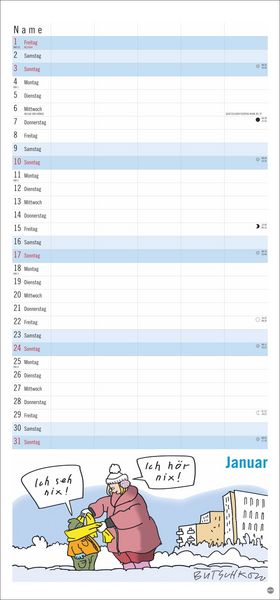 Produktbild: Peter Butschkow: Familienplaner 2027
