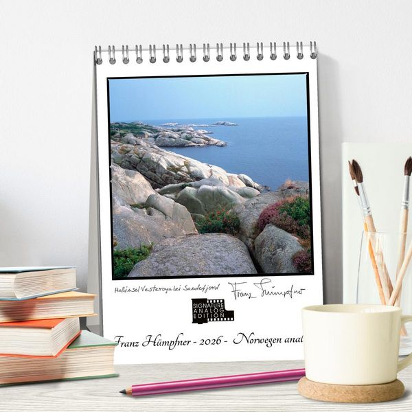 Produktbild: Norwegen analog (Tischkalender 2026 DIN A5 hoch), CALVENDO Monatskalender