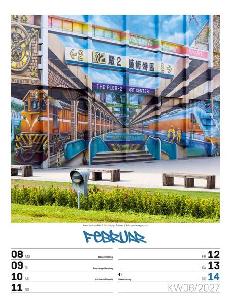 Produktbild: Street Art Wochenplaner Kalender 2027