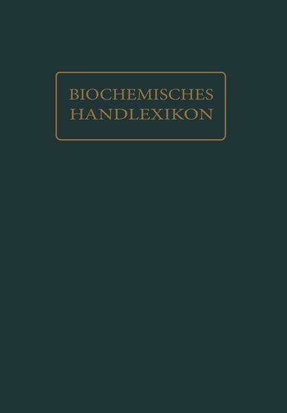 Produktbild: Biochemisches Handlexikon