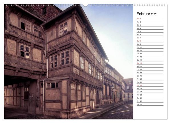 Produktbild: Fachwerkh&auml;user im Harz (Wandkalender 2026 DIN A2 quer), CALVENDO Monatskalender