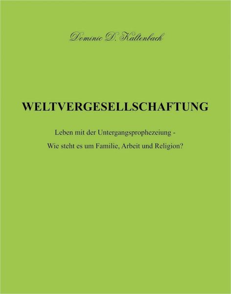 Produktbild: Weltvergesellschaftung