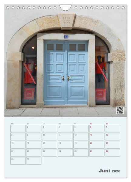 Produktbild: T&uuml;ren und Portale in Pirna (Wandkalender 2026 DIN A4 hoch), CALVENDO Monatskalender