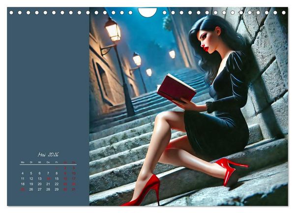 Produktbild: Stilvoll - Das kleine Schwarze (Wandkalender 2026 DIN A4 quer), CALVENDO Monatskalender