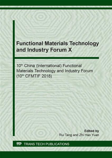 Produktbild: Functional Materials Technology and Industry Forum X