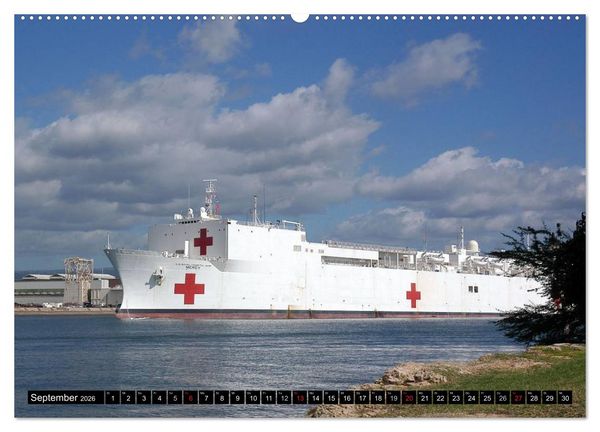 Produktbild: Kriegsschiffe der USA (hochwertiger Premium Wandkalender 2026 DIN A2 quer), Kunstdruck in Hochglanz