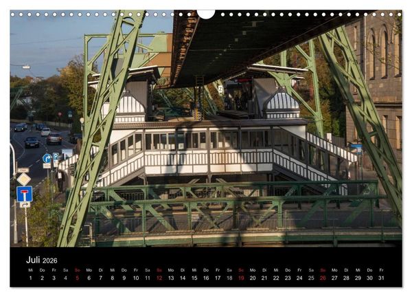 Produktbild: Die Wuppertaler Schwebebahn (Wandkalender 2026 DIN A3 quer), CALVENDO Monatskalender