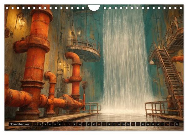 Produktbild: Die faszinierende Welt der industriellen &Auml;sthetik (Wandkalender 2026 DIN A4 quer), CALVENDO Monatskalender