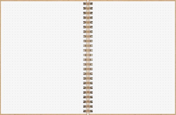 Produktbild: Brunnen Notizbuch Wire-O A5 dotted caramel