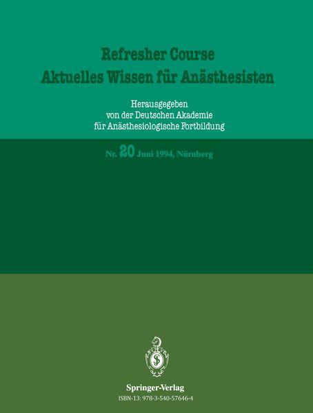 Produktbild: Aktuelles Wissen f&uuml;r An&auml;sthesisten