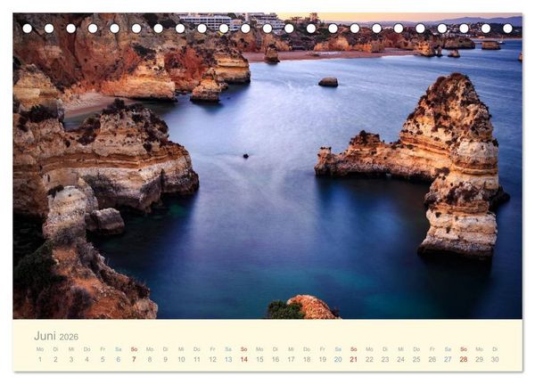 Produktbild: Algarve - Portugals goldene K&uuml;ste (Tischkalender 2026 DIN A5 quer), CALVENDO Monatskalender