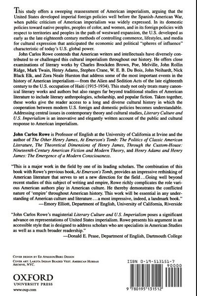 Produktbild: Literary Culture and U.S Imperialism
