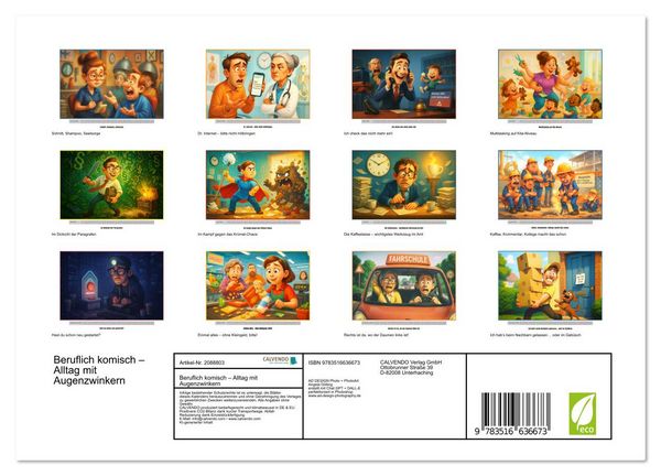 Produktbild: Beruflich komisch &ndash; Alltag mit Augenzwinkern (Wandkalender 2026 DIN A4 quer), CALVENDO Monatskalender