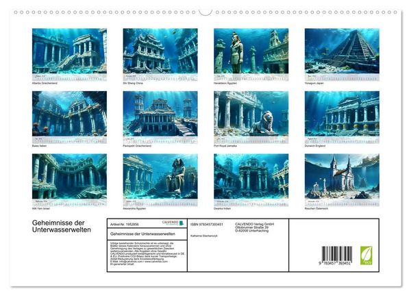 Produktbild: Geheimnisse der Unterwasserwelten (hochwertiger Premium Wandkalender 2026 DIN A2 quer), Kunstdruck in Hochglanz
