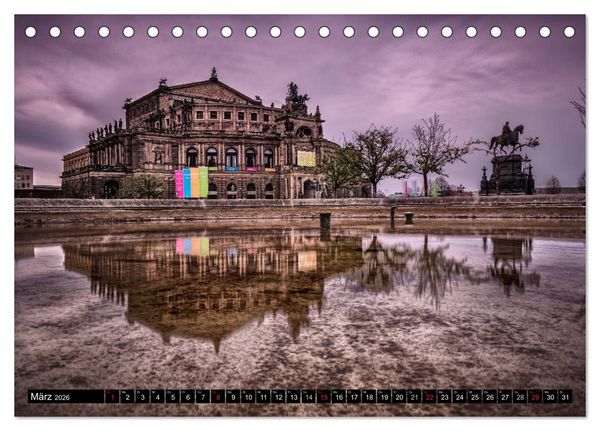 Produktbild: Barockperle Dresden (Tischkalender 2026 DIN A5 quer), CALVENDO Monatskalender