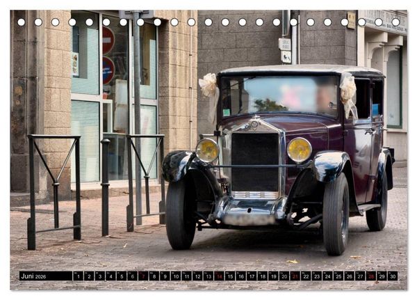 Produktbild: Oldtimer - Kostbarkeiten auf R&auml;dern (Tischkalender 2026 DIN A5 quer), CALVENDO Monatskalender