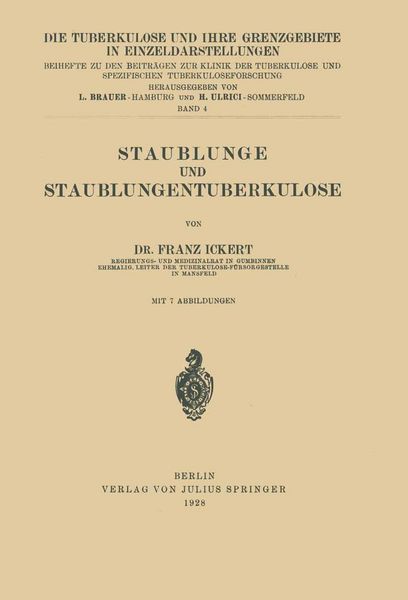Produktbild: Staublunge und Staublungentuberkulose