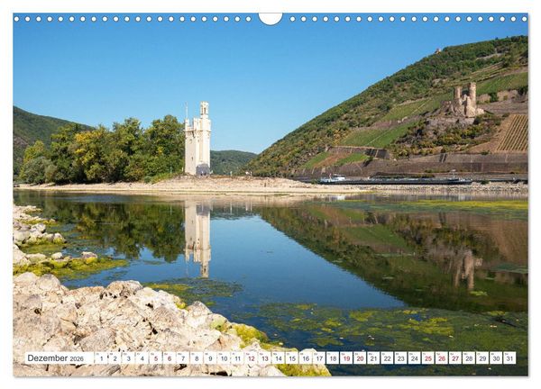 Produktbild: Unterwegs - Rhein-Burgen-Weg (Wandkalender 2026 DIN A3 quer), CALVENDO Monatskalender