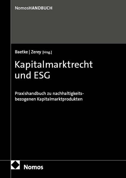 Produktbild: Kapitalmarktrecht und ESG