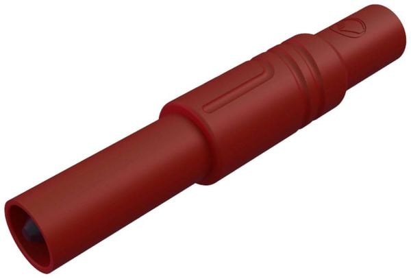 SKS Hirschmann LAS S G Sicherheits-Lamellenstecker Stecker, gerade Stift-Ø: 4mm Rot 1St.