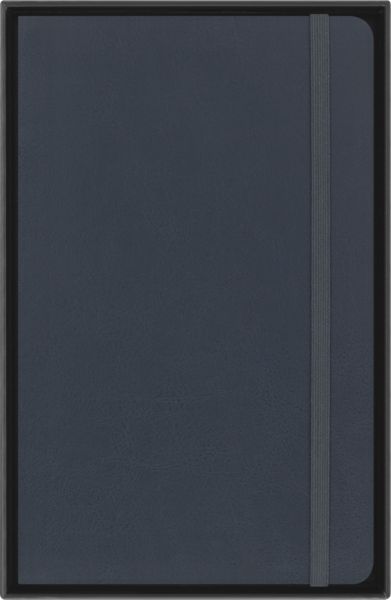 Produktbild: Moleskine Vegea Capri Notizb. A5 lin. Kt schwarz Petrol/Box