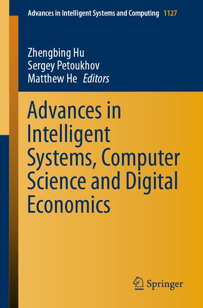 Produktbild: Advances in Intelligent Systems, Computer Science and Digital Economics