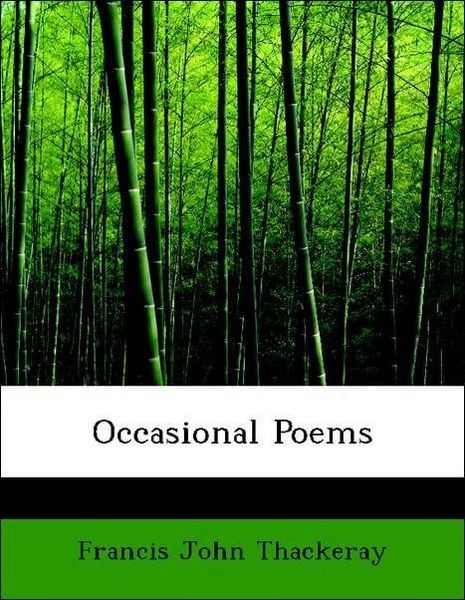 Produktbild: Thackeray, F: Occasional Poems