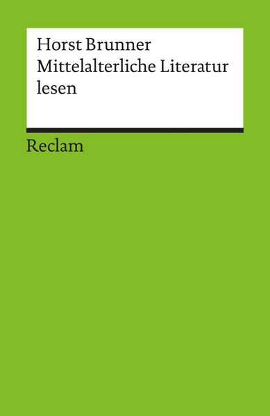 Produktbild: Mittelalterliche Literatur lesen