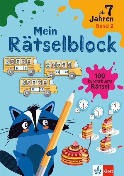 Klett Mein Rätselblock ab 7 Jahren Band 2, Taschenbuch von , Klett Lerntraining bei PONS Langenscheidt GmbH, 9783129498705