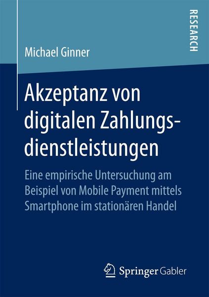 Produktbild: Akzeptanz von digitalen Zahlungsdienstleistungen