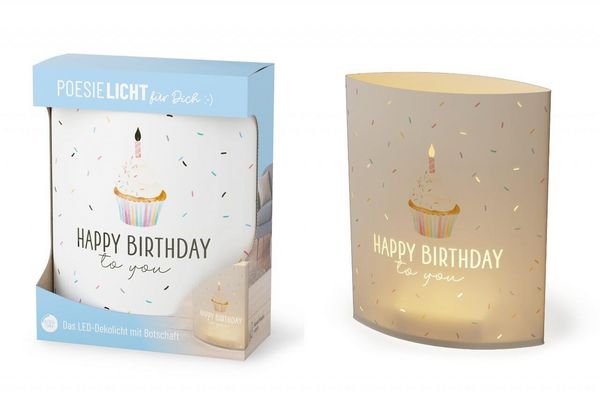 Produktbild: Poesielicht 13x5H16 Torte Geburtstag