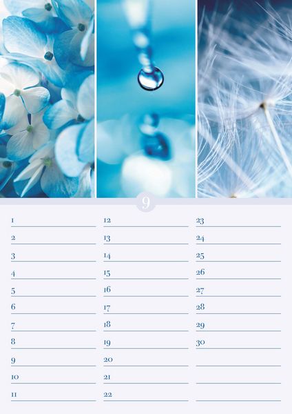 Produktbild: Geburtstagskalender Harmonie & Farbe - immerw&auml;hrend - (21 x 30)