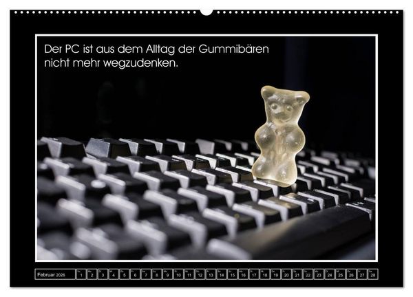 Produktbild: Wissenswertes aus der Welt der Gummib&auml;ren (hochwertiger Premium Wandkalender 2026 DIN A2 quer), Kunstdruck in Hochglanz