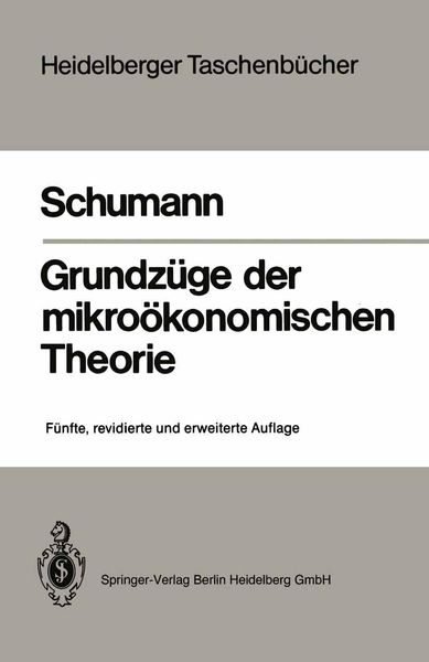 Produktbild: Grundz&uuml;ge der mikro&ouml;konomischen Theorie