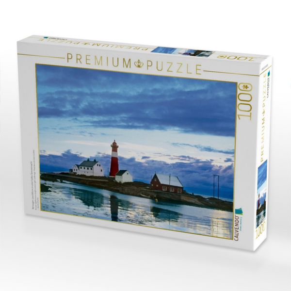 Produktbild: CALVENDO Puzzle Norwegen: Leuchtturm in einer hellen Sommernacht 1000 Teile Puzzle quer | 1000 Teile Lege-Gr&ouml;&szlig;e 64 &times; 48 cm Foto-Puzzle f&uuml;r gl&uuml;ckliche Stunden