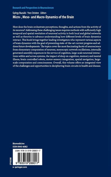 Produktbild: Micro-, Meso- and Macro-Dynamics of the Brain