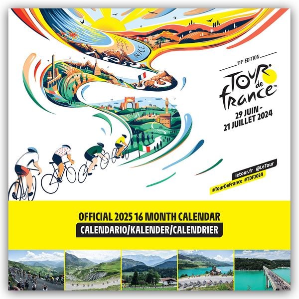 Tour de France 2025 – Wandkalender