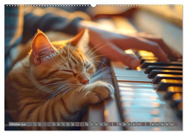 Produktbild: Tr&auml;ume aus Piano, Klavier und Fl&uuml;gel (Wandkalender 2026 DIN A2 quer), CALVENDO Monatskalender