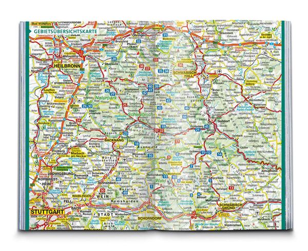 Produktbild: KOMPASS Wanderf&uuml;hrer Naturpark Schw&auml;bisch-Fr&auml;nkischer Wald, Die Wanderregion bei Stuttgart, 50 Touren mit Extra-Tourenkarte