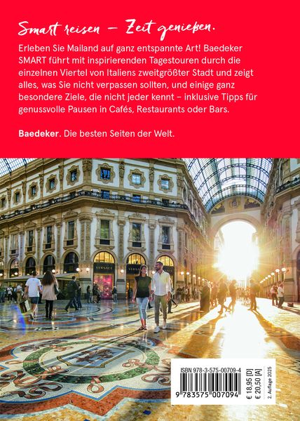 Produktbild: Baedeker SMART Reisef&uuml;hrer Mailand
