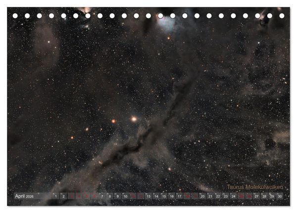 Produktbild: Deep Sky Kalender (Tischkalender 2026 DIN A5 quer), CALVENDO Monatskalender