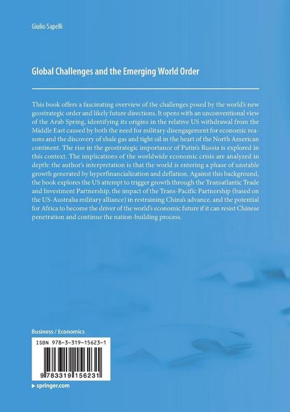 Produktbild: Global Challenges and the Emerging World Order
