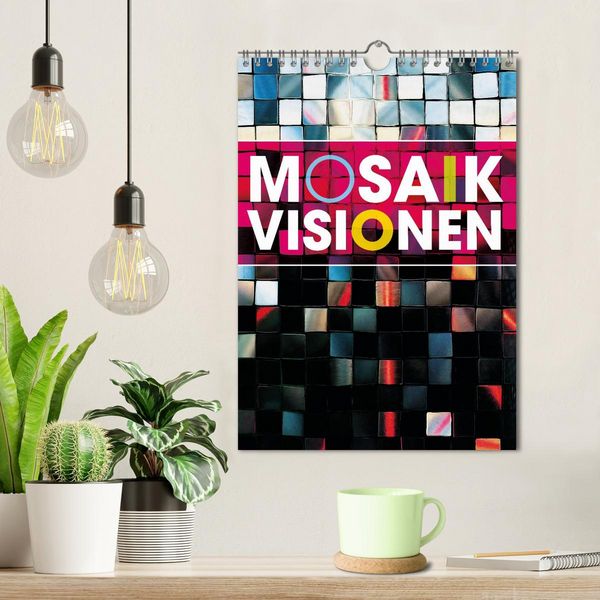 Produktbild: MOSAIK-VISIONEN (Wandkalender 2026 DIN A4 hoch), CALVENDO Monatskalender