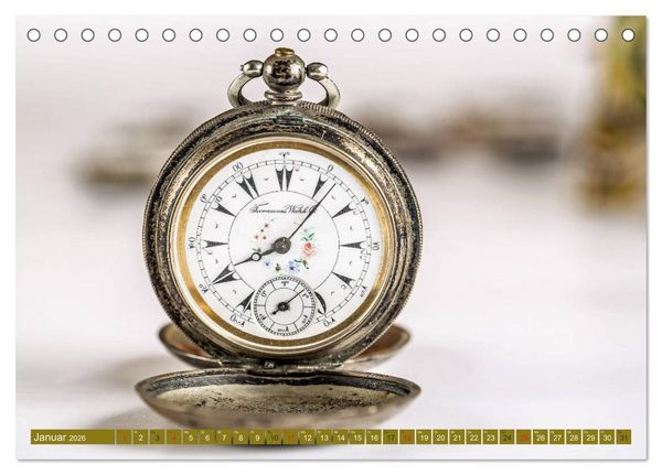 Produktbild: Taschenuhren (Tischkalender 2026 DIN A5 quer), CALVENDO Monatskalender