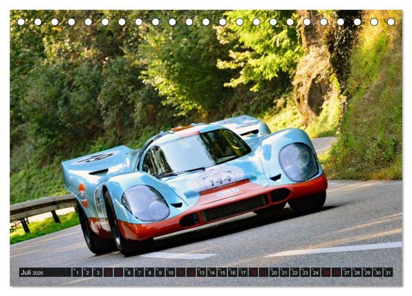 Produktbild: Porsche Oldtimer - EGGBERG KLASSIK - Der Berg ruft (Tischkalender 2026 DIN A5 quer), CALVENDO Monatskalender