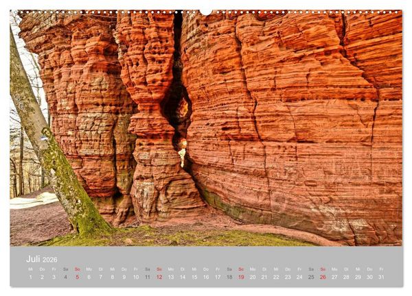 Produktbild: Felsen im Pf&auml;lzer Wald (Wandkalender 2026 DIN A2 quer), CALVENDO Monatskalender