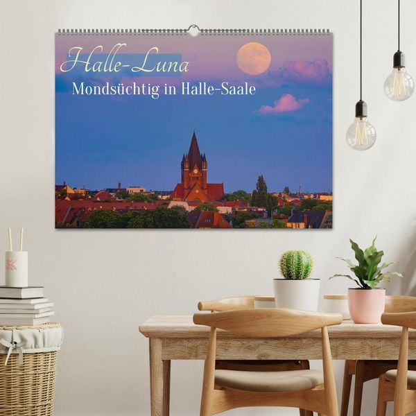 Produktbild: Halle-Luna - Monds&uuml;chtig in Halle-Saale (Wandkalender 2026 DIN A2 quer), CALVENDO Monatskalender